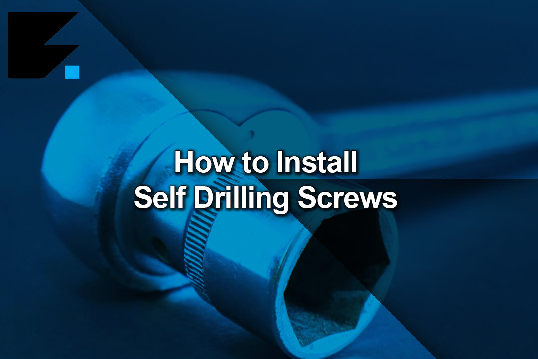 how to install self drilling screws