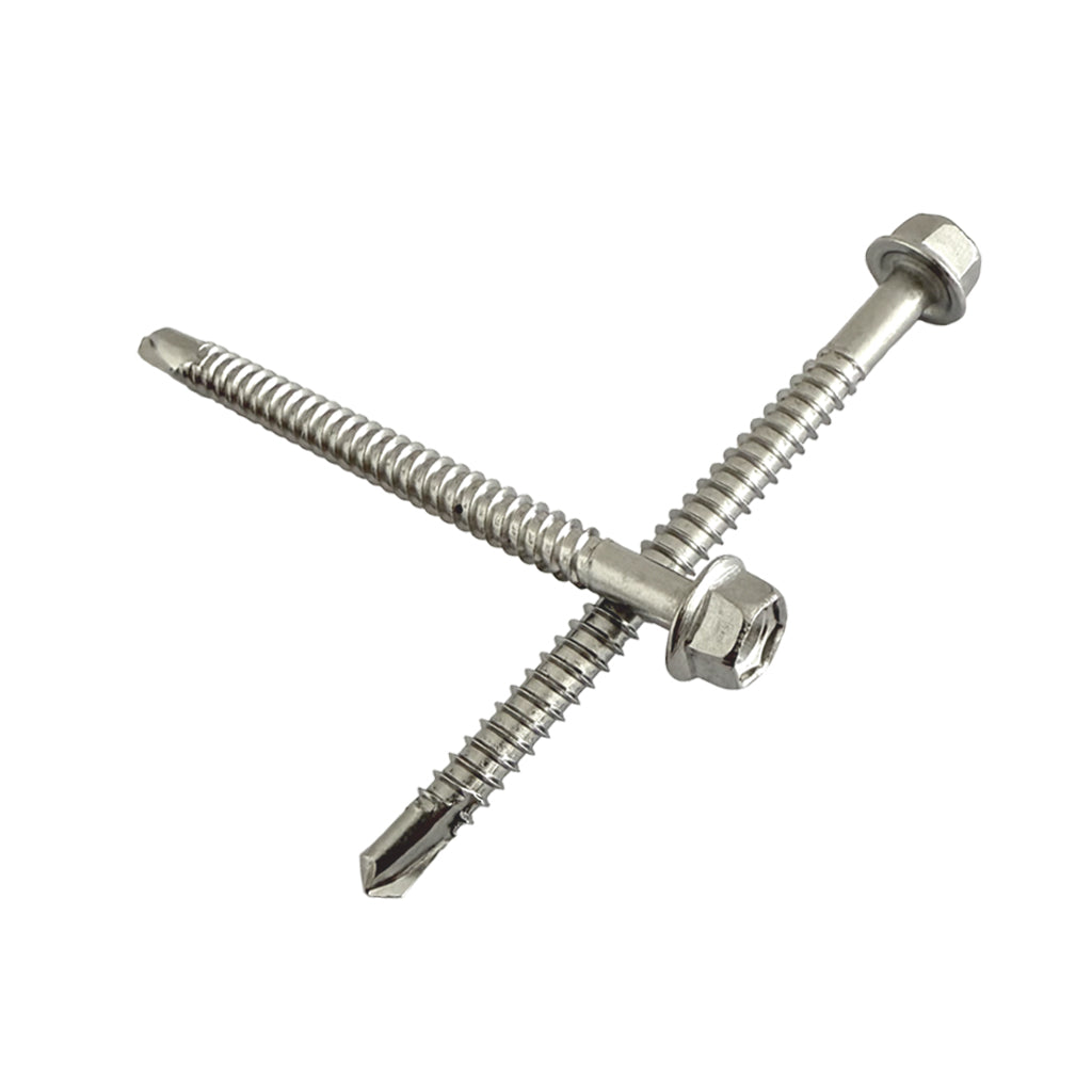 4.8mm x 100mm hex head self drilling screws