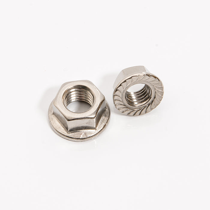 M10 Flange Nuts Serrated Stainless Steel A2