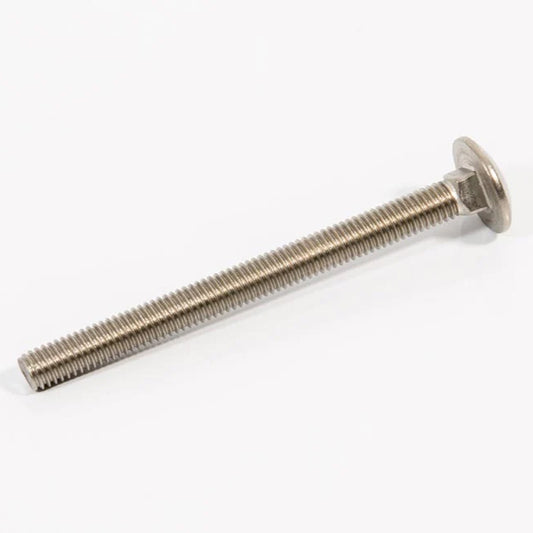 M8 x 130mm Coach Bolt A2 Stainless Steel DIN 603