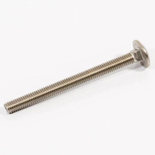 M8 x 140mm Coach Bolt A2 Stainless Steel DIN 603