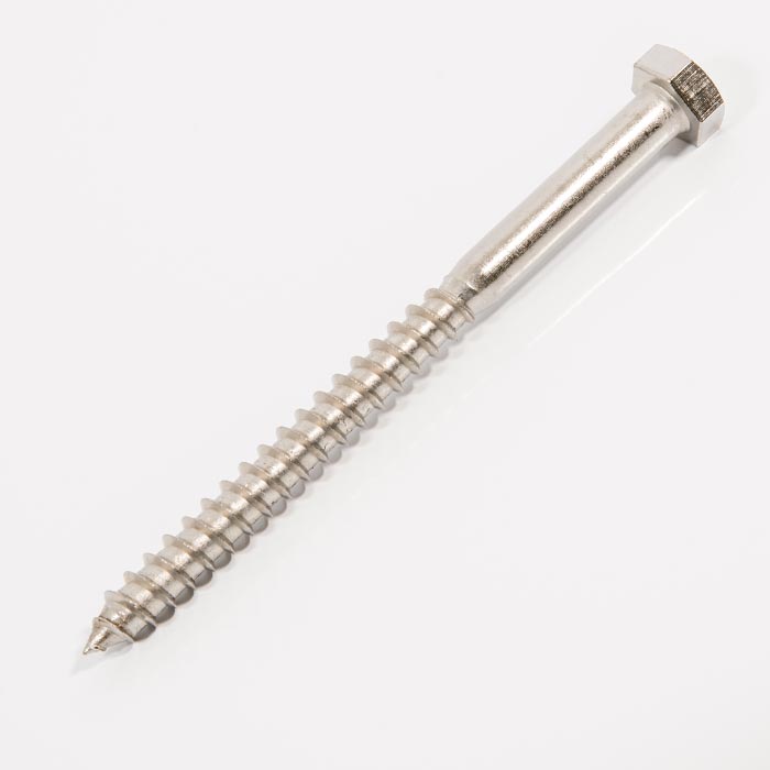 m12 x 200mm coach screw stainless steel A2