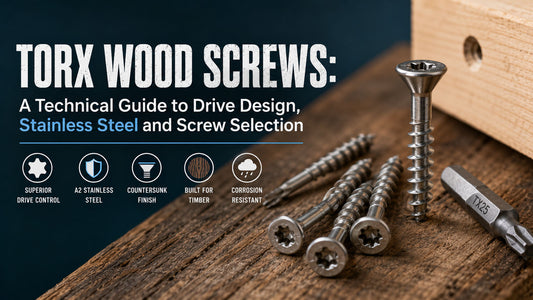 Torx Wood Screws: Technical Guide to Sizes, Drives and Stainless Steel