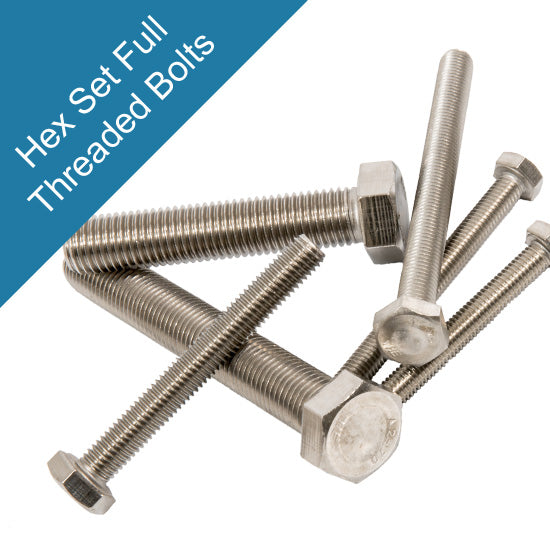 Full Thread Bolts Stainless Steel (DIN 933 Hex Set Screws) | Fixabolt