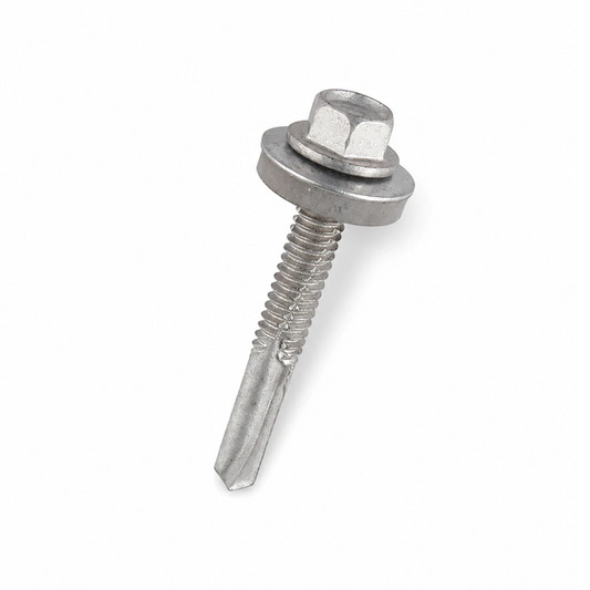 5.5 x 100mm A2 Bi-Metal Heavy Section Tek Screws (Tek 5) with 16mm EPDM Bonded Washer