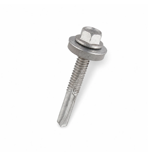 5.5 x 38mm A2 Bi-Metal Heavy Section Tek Screws (Tek 5) with 16mm EPDM Bonded Washer