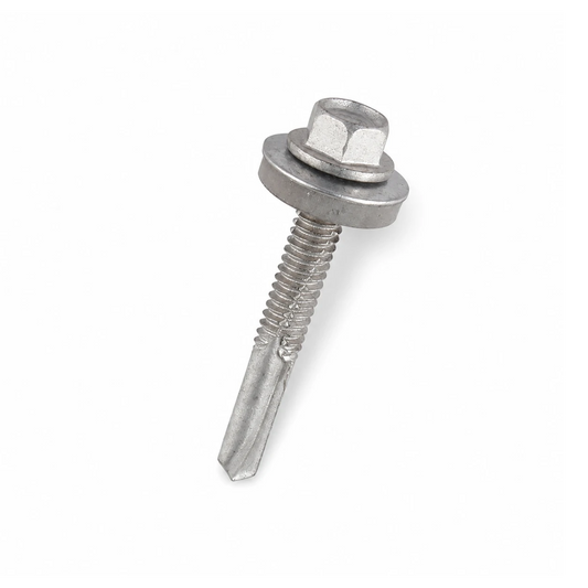 5.5 x 50mm A2 Bi-Metal Heavy Section Tek Screws (Tek 5) with 16mm EPDM Bonded Washer