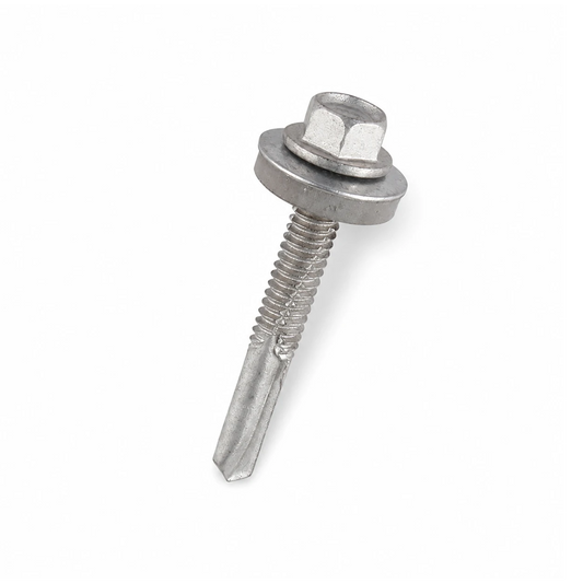 5.5 x 75mm A2 Bi-Metal Heavy Section Tek Screws (Tek 5) with 16mm EPDM Bonded Washer