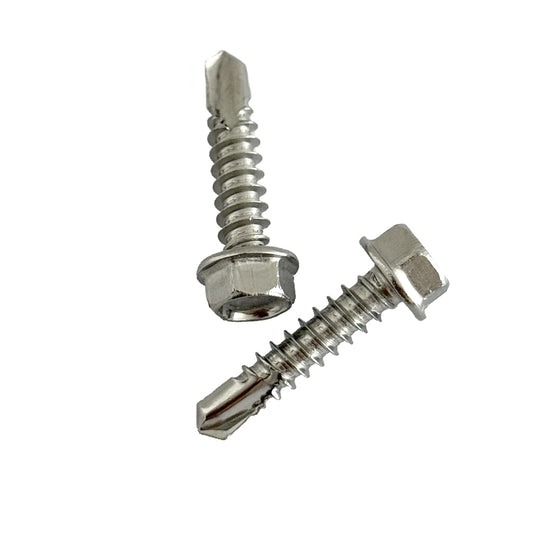 5.5mm x 13mm hex head self drilling screws