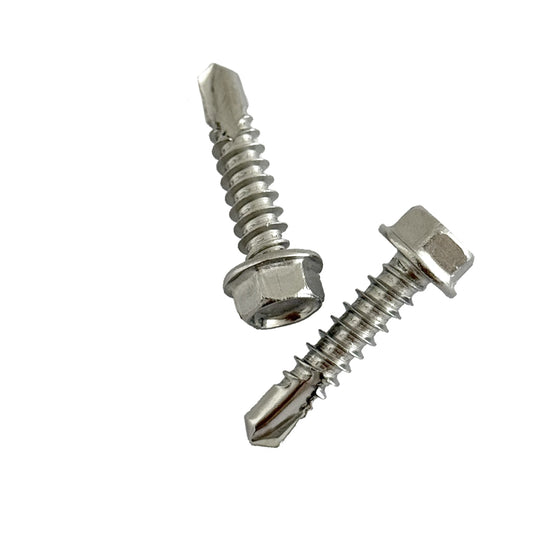 5.5mm x 19mm hex head self drilling screws