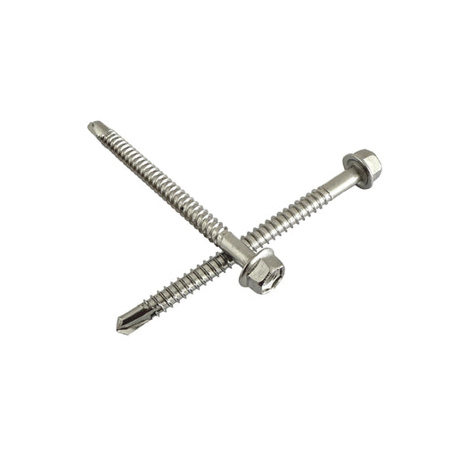 5.5mm x 70mm hex head self drilling screws