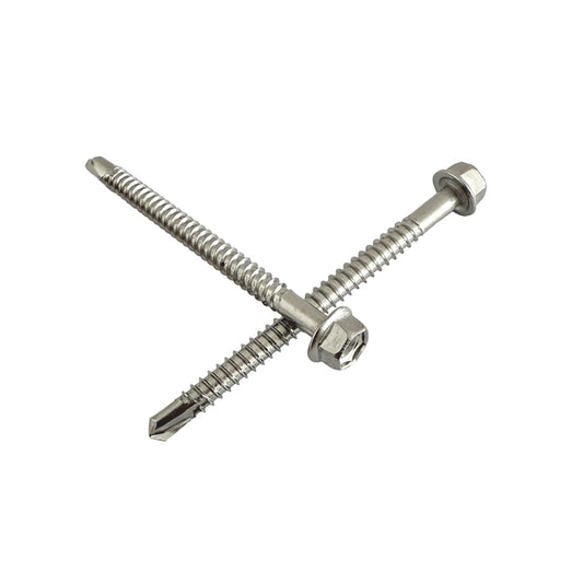 5.5mm x 80mm hex head self drilling screws