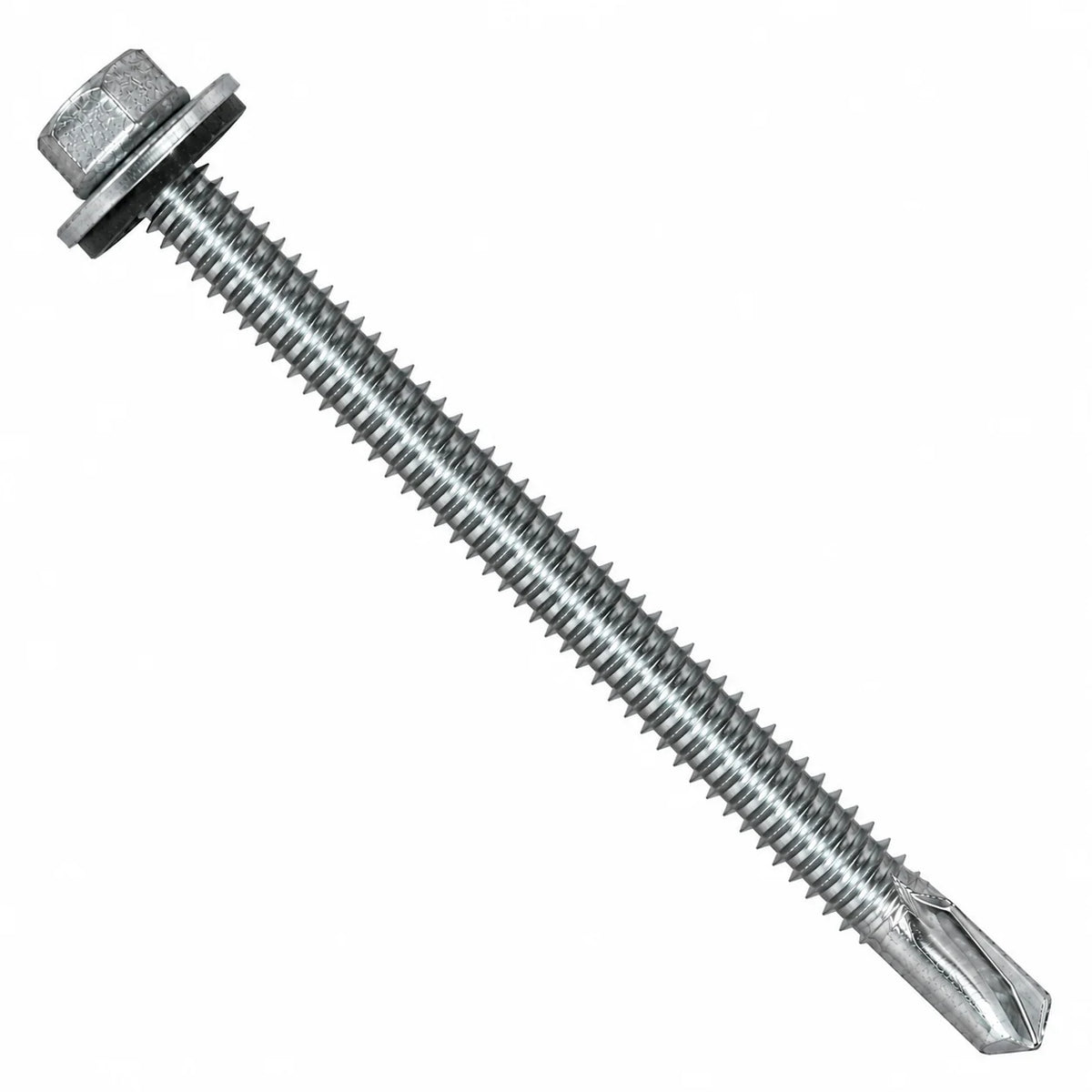 5.5 x 100mm Tek 5 Screw with 16mm Bonded Washer Carbon Steel