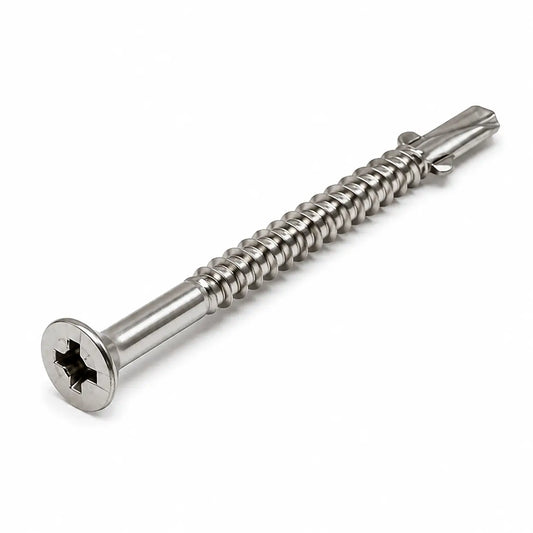 5.5 x 100mm tek 3 wing drill screws light section