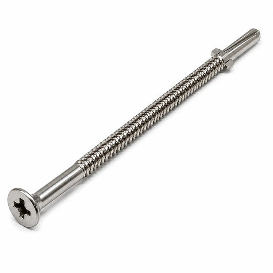 5.5 x 150mm tek 5 wing drill screws heavy section
