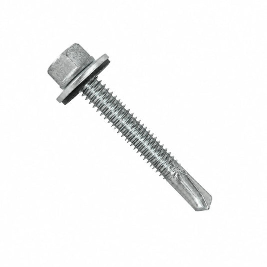 5.5 x 50mm Tek 5 Screw with 16mm Bonded Washer Carbon Steel