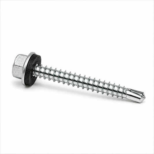 5.5 x 50mm Tek Screws with Bonded Washer Evolution (TEK 3) light section Carbon Steel