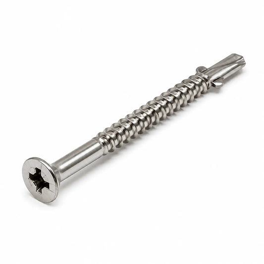 5.5 x 80mm tek 3 wing drill screws light section