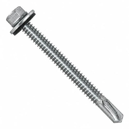 5.5 x 85mm Tek 5 Screw with 16mm Bonded Washer Carbon Steel