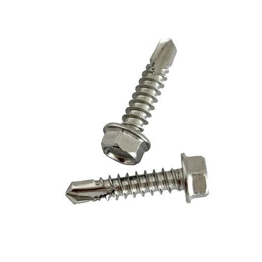 6.3mm x 13mm hex head self drilling screws