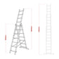 ACL307 extension ladder measurements