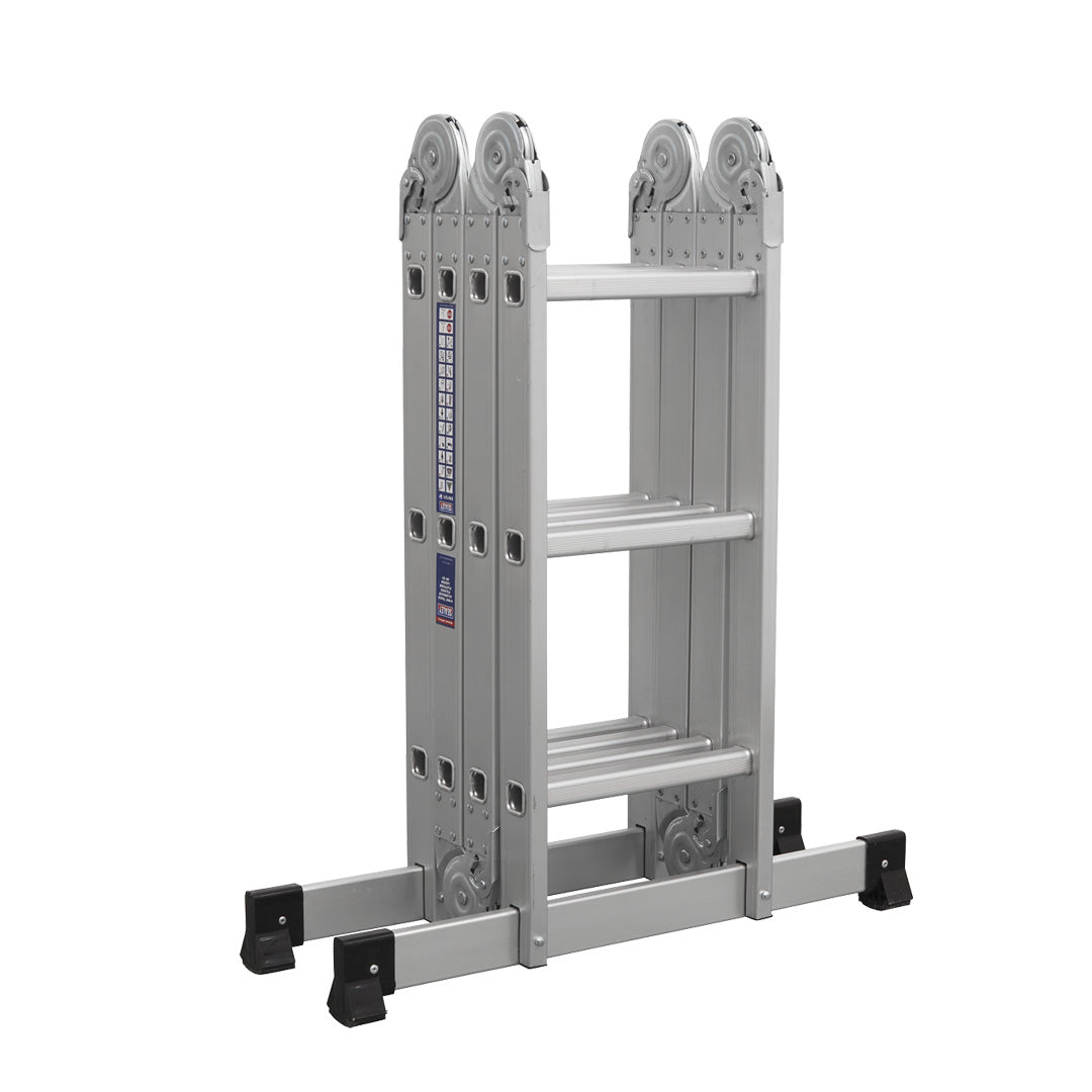 Aluminium 4 Way Folding Platform Ladder - EN 131