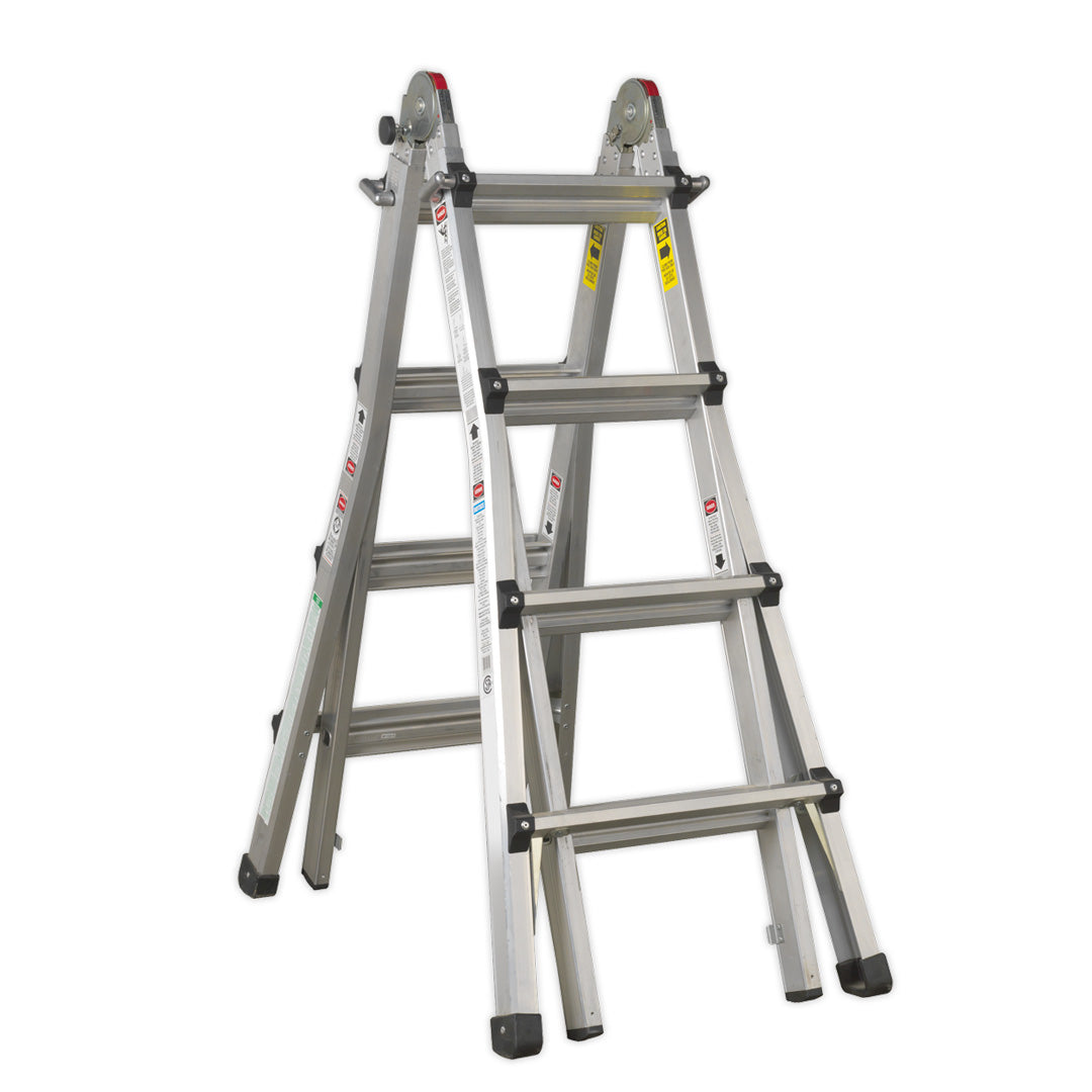 4 way adjustable height ladder