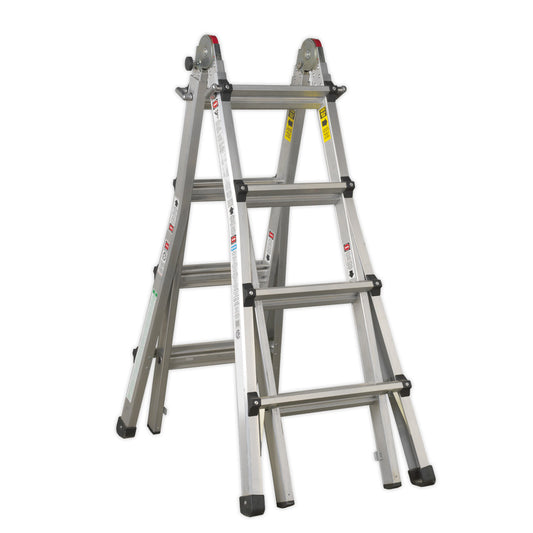 4 way adjustable height ladder