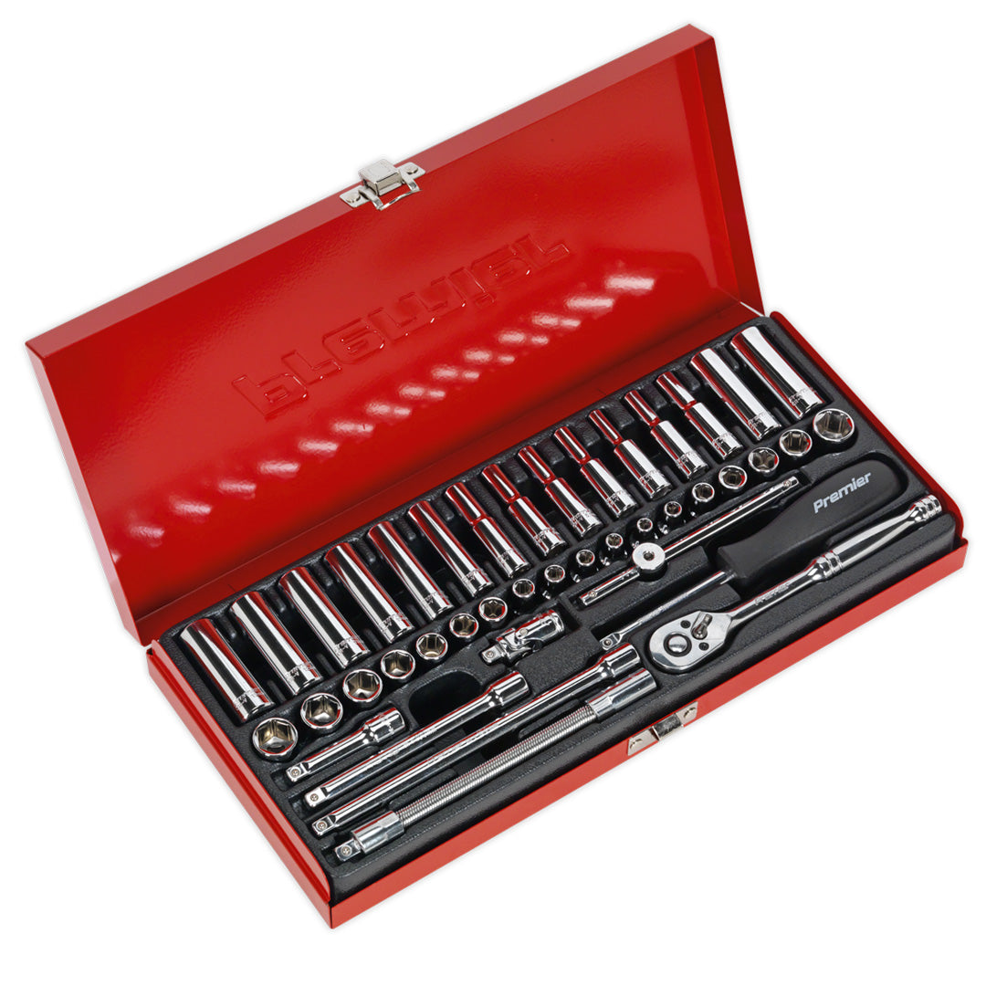 Premier Metric/Imperial Socket Set 1/4"Sq Drive 41pc