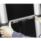 Safety catch on telescopic ladder