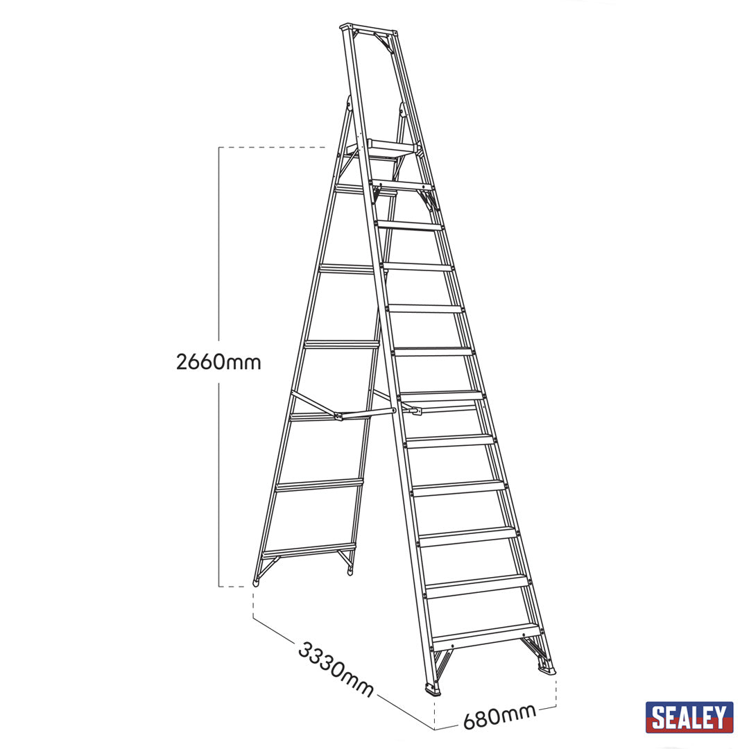 AXL12 step ladder mesurements