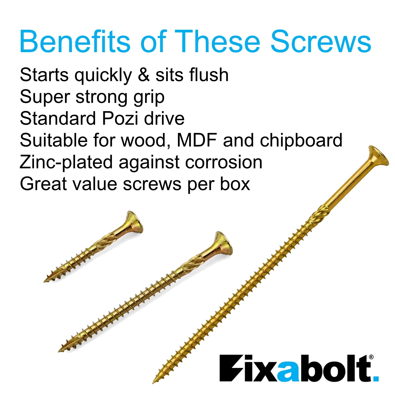 benefits of evolution woodmaster wood screws