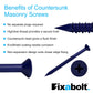 benefits of countersunk masonry screws