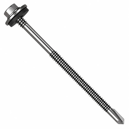 5.5 x 185mm Heavy Section Composite Panel Screws with 19mm bonded washer and TEK 5 drill point