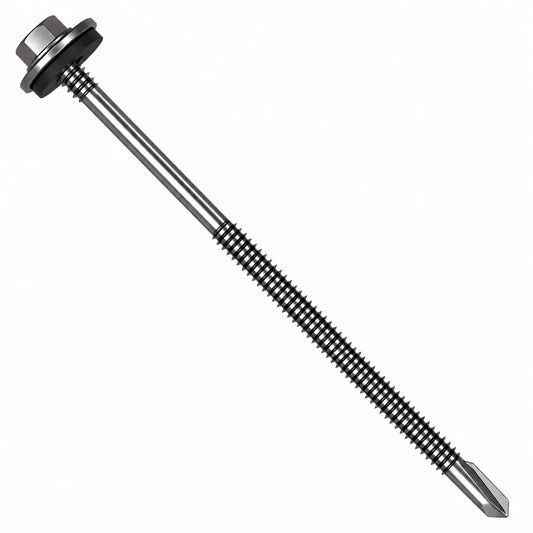 5.5 x 235mm Heavy Section Composite Panel Screws with 19mm bonded washer and TEK 5 drill point