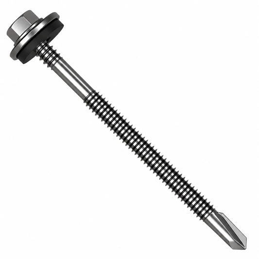 5.5 x 125mm Heavy Section Composite Panel Screws with 16mm bonded washer and TEK 5 drill point
