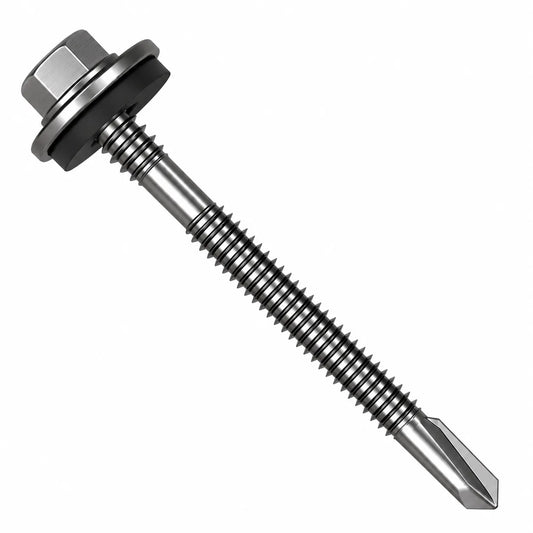 5.5 x 85mm Heavy Section Composite Panel Screws with 16mm bonded washer and TEK 5 drill point