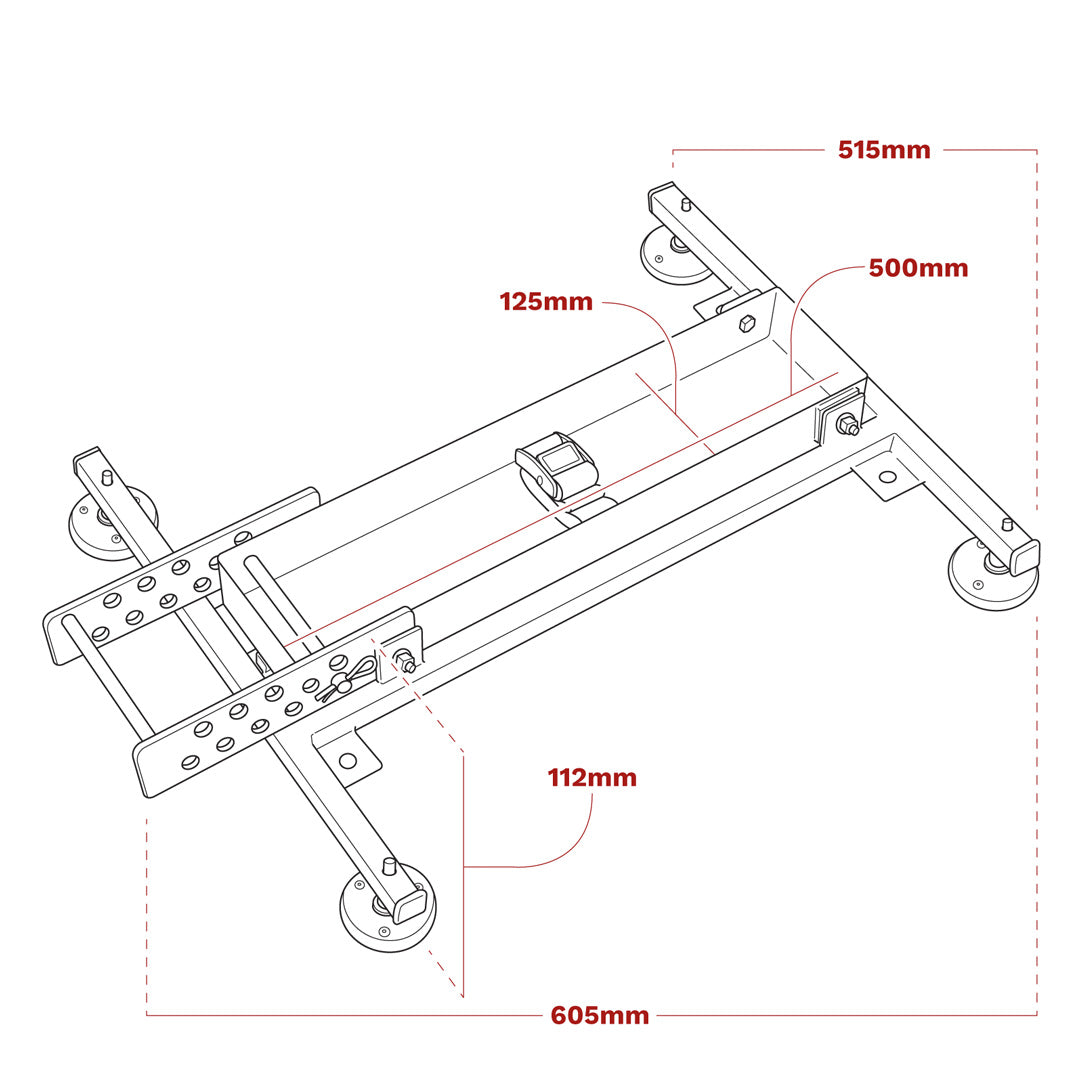 ladder stabiliser measurements LAD001