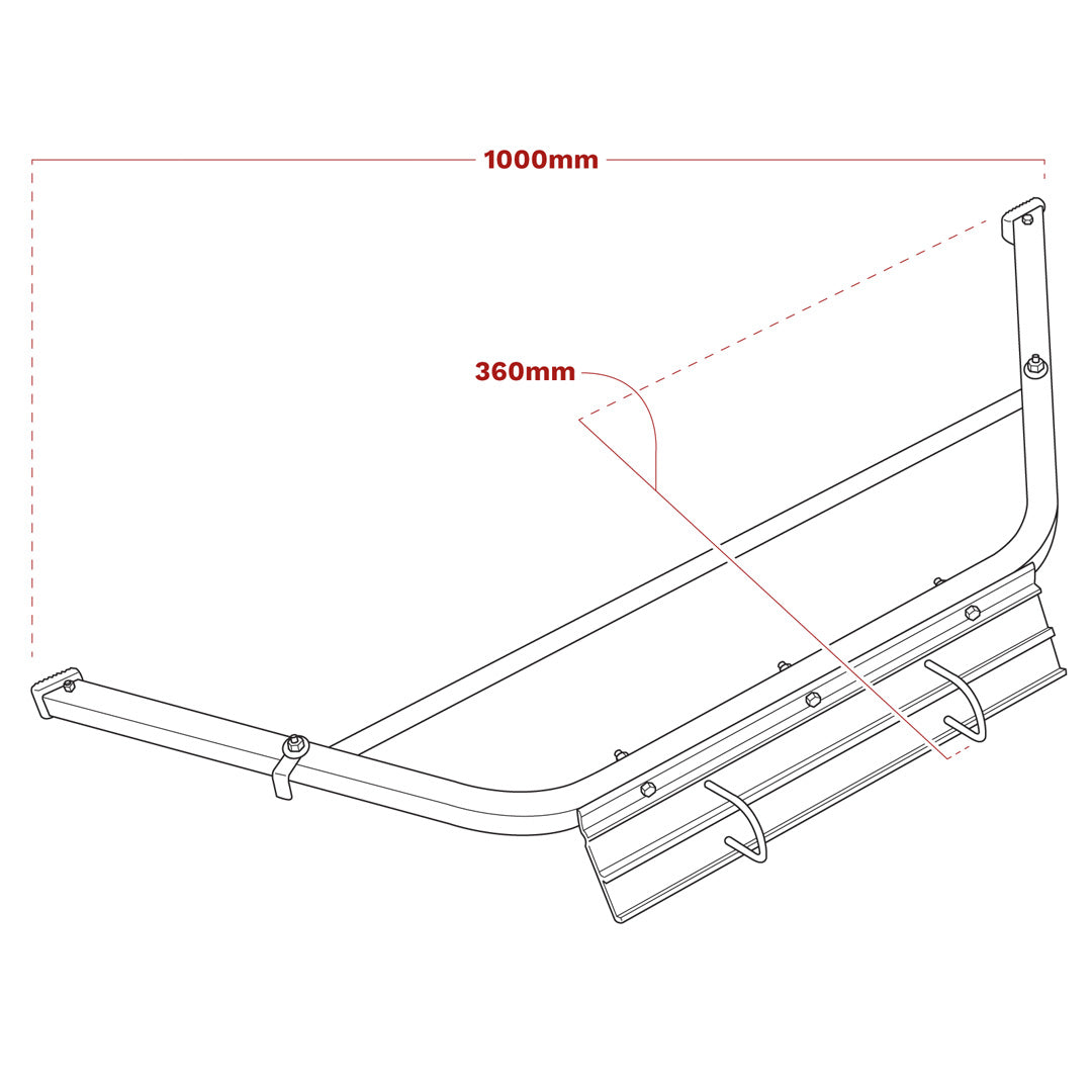 ladder stand off measurements LAD002