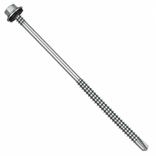 5.5 x 200mm Light Section Composite Panel Screws with 16mm bonded washer and TEK 3 drill point