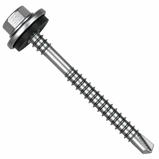 5.5 x 105mm Light Section Composite Panel Screws with 19mm bonded washer and TEK 3 drill point