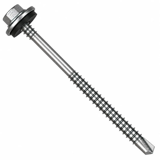 5.5 x 150mm Light Section Composite Panel Screws with 19mm bonded washer and TEK 3 drill point