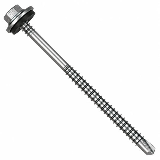 5.5 x 200mm Light Section Composite Panel Screws with 19mm bonded washer and TEK 3 drill point