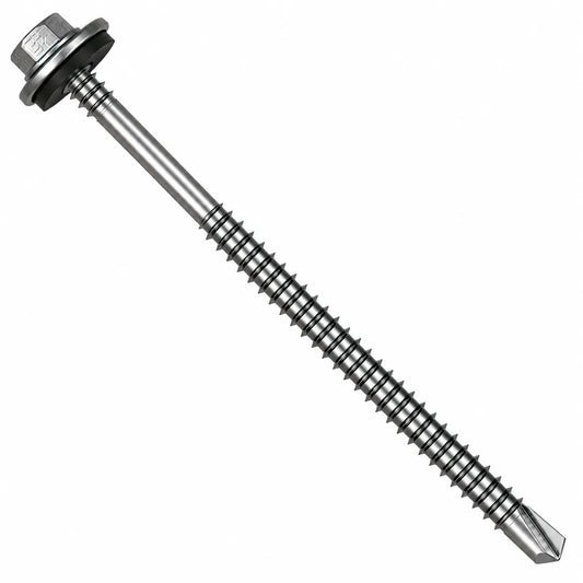5.5 x 225mm Light Section Composite Panel Screws with 19mm bonded washer and TEK 3 drill point