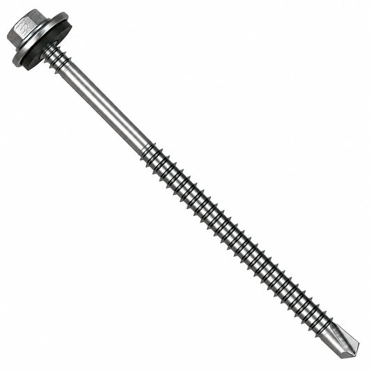 5.5 x 240mm Light Section Composite Panel Screws with 19mm bonded washer and TEK 3 drill point