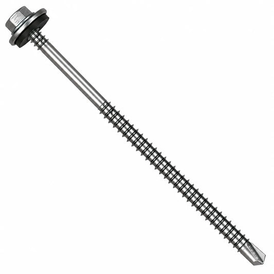 5.5 x 275mm Light Section Composite Panel Screws with 19mm bonded washer and TEK 3 drill point