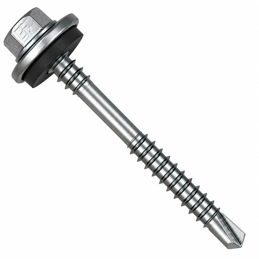 5.5 x 80mm Light Section Composite Panel Screws with 19mm bonded washer and TEK 3 drill point