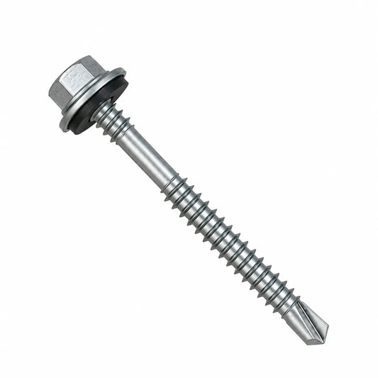 5.5 x 80mm Light Section Composite Panel Screws with 16mm bonded washer and TEK 3 drill point