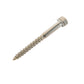 m10 x 110 coach screw in stainless steel