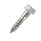 m10x40mm coach screw in stainless steel